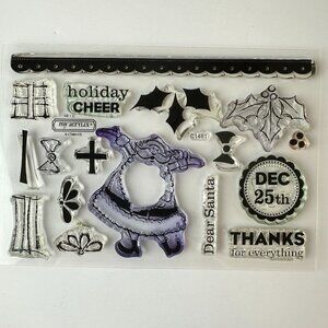 My Acrylix Winter Holiday Decorative Stamps Set c1481